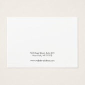 Lederkalligraphie Haarschnitt Barrett Display (Rückseite)