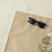 Lederleder-Blume Strandtuch (Beispiel)