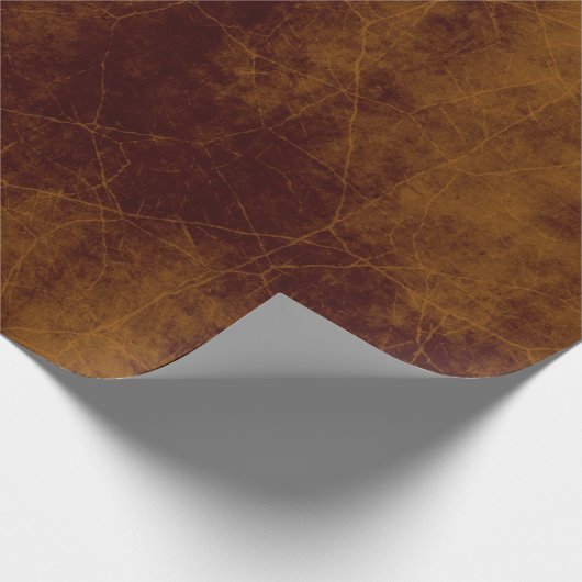 Lederleder in braun aussehendem Leder Geschenkpapier (Ecke)