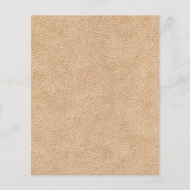 Lederleder Texture Scrapbook Paper - Tan (Vorderseite)