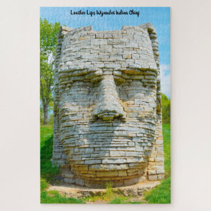 Lederlippen Wyandot Häuptling Puzzle