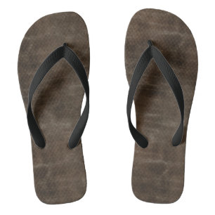 Lederlook Badesandalen