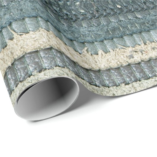 Lederlook Geschenkpapier (Rolleneckpunkt)