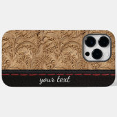 Lederlook Motiv Muster Case-Mate iPhone Hülle (Rückseite (Horizontal))