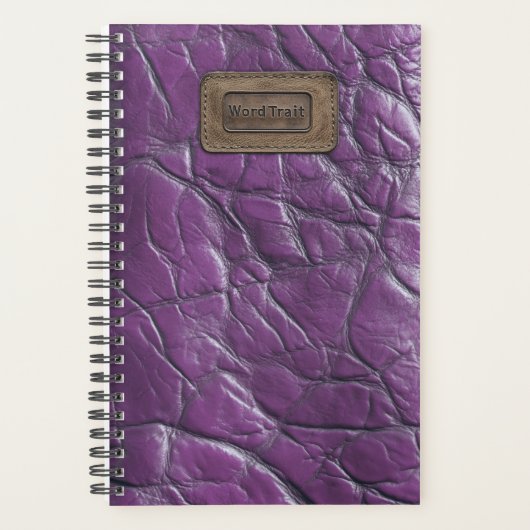 Lederlook-Planner - Royal Lila Planer (Vorderseite)
