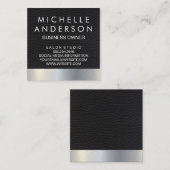 Ledermetallic-Hintergrund Treuekarte (Vorne/Hinten)