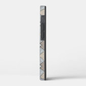 Ledermuster aus matten ertonten Imitaten Case-Mate iPhone Hülle (Rückseite / Links)