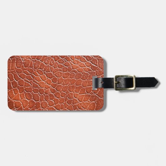 Ledermuster Gepäckanhänger (Vorderseite horizontal)
