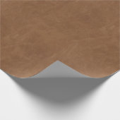 Lederne Beschaffenheit Decoupage Browns Geschenkpapier (Ecke)