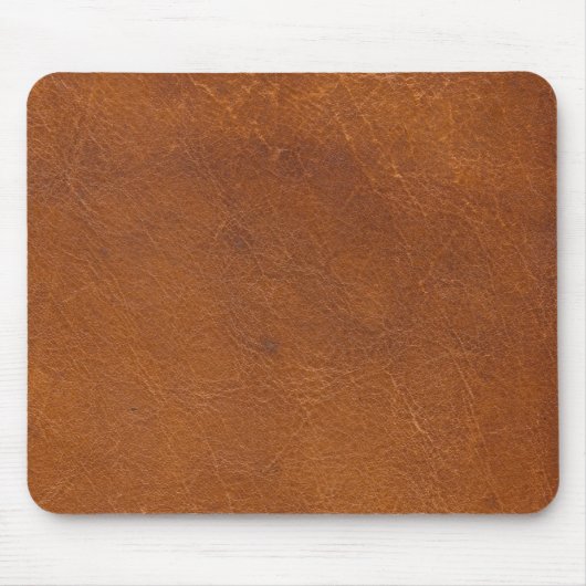Lederne Beschaffenheit Imitat-Browns Mousepad (Vorne)
