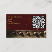 Lederne Detail-Visitenkarte Visitenkarte (Rückseite)