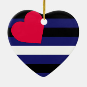 Lederne Flagge Keramikornament