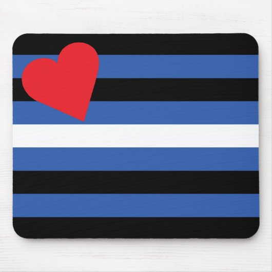 Lederne Flagge (traditionell) Mousepad (Vorne)