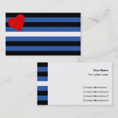 Lederne Flaggen-Trick-Karte Visitenkarte (Vorne/Hinten)