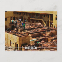 Lederne Gerberei Fez - Chouara Marokko