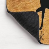 Lederne Mausunterlage des Mousepad (Ecke)