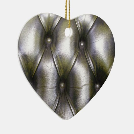 Lederne Polsterung Keramikornament (Rechts)