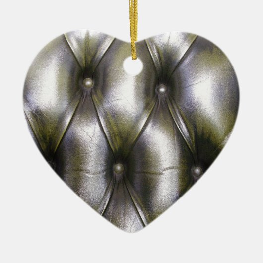 Lederne Polsterung Keramikornament (Vorne)