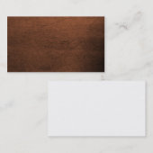 Lederne Visitenkarte (Vorne/Hinten)