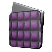 Lederner Amethyst Stern-karminroter lila Laptopschutzhülle (Vorderseite Links)