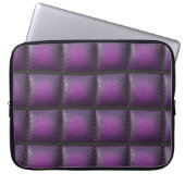 Lederner Amethyst Stern-karminroter lila Laptopschutzhülle (Vorderseite)