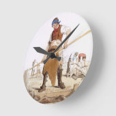 Lederner Aufbereiter, "vom Kostüm von Runde Wanduhr (Winkel)