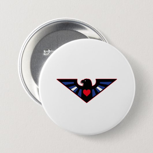 Lederner Eagle-Stolz Button (Vorne & Hinten)