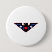 Lederner Eagle-Stolz Button (Vorderseite)