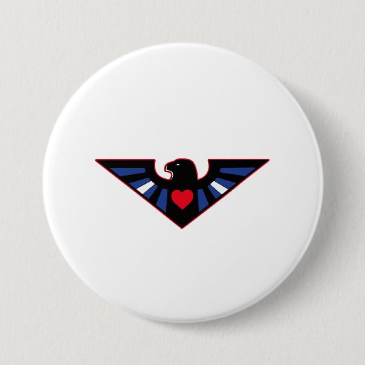 Lederner Eagle-Stolz Button (Vorderseite)