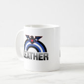 Lederner Eagle-Stolz Kaffeetasse (Vorderseite Links)