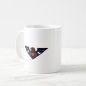 Lederner Eagle-Stolz Kaffeetasse (Vorderseite Links)