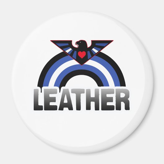Lederner Eagle-Stolz Magnet (Vorne)
