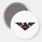 Lederner Eagle-Stolz Magnet (Vorderseite/Rückseite)