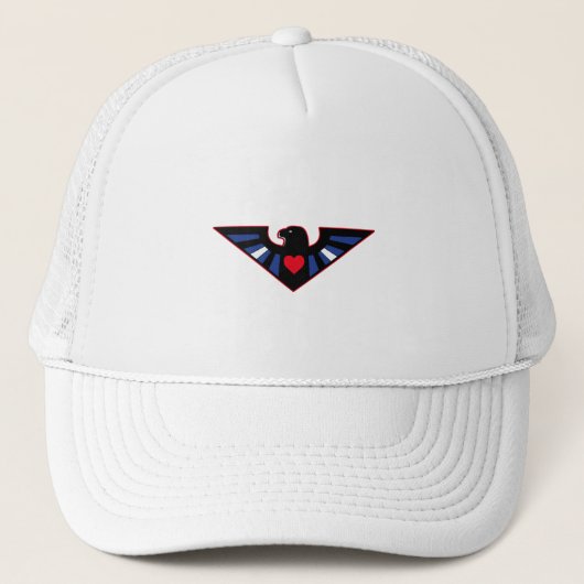 Lederner Eagle-Stolz Truckerkappe (Vorderseite)