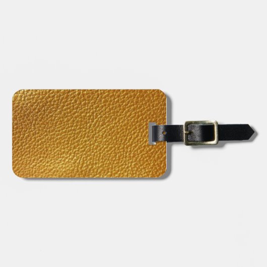 Lederner Entwurfs-Acryl-Gepäckanhänger Gepäckanhänger (Vorderseite horizontal)