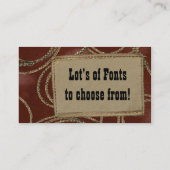 Lederner Flecken u. Seil Visitenkarte (Rückseite)