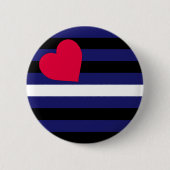 Lederner Latex und BDSM Stolz-Flagge Button (Vorderseite)