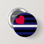 Lederner Latex und BDSM Stolz-Flagge Button (Vorne & Hinten)