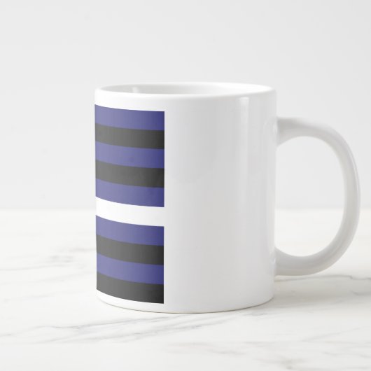 Lederner Latex und BDSM Stolz-Flagge Jumbo-Tasse (Rechts)