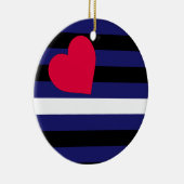 Lederner Latex und BDSM Stolz-Flagge Keramik Ornament (Rechts)