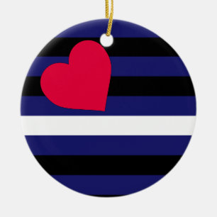 Lederner Latex und BDSM Stolz-Flagge Keramik Ornament