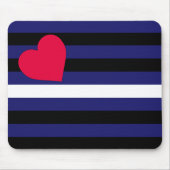Lederner Latex und BDSM Stolz-Flagge Mousepad (Vorne)