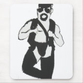 Lederner Mann Mousepad (Vorne)