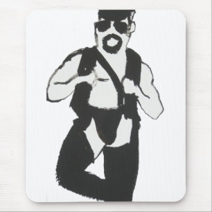 Lederner Mann Mousepad