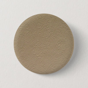 Lederner mit Blumenknopf Button