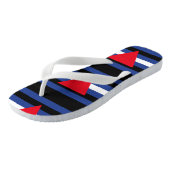 Lederner queer Stolz Badesandalen (Schrägansicht)