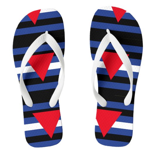 Lederner queer Stolz Badesandalen (Fußbett)