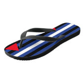 Lederner queer Stolz Badesandalen (Schrägansicht)