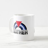 Lederner queer Stolz Kaffeetasse (Vorderseite Links)