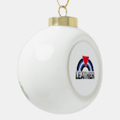 Lederner queer Stolz Keramik Kugel-Ornament (Links)